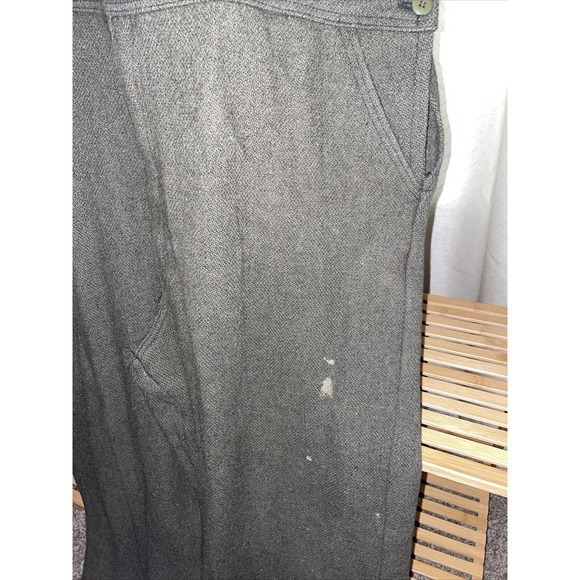 Vintage Wool Bib Overalls Hunting Field Pants Army Green 50x30 - Picture 3 of 10